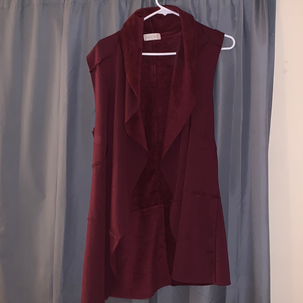 Soft winter vest type cardigan